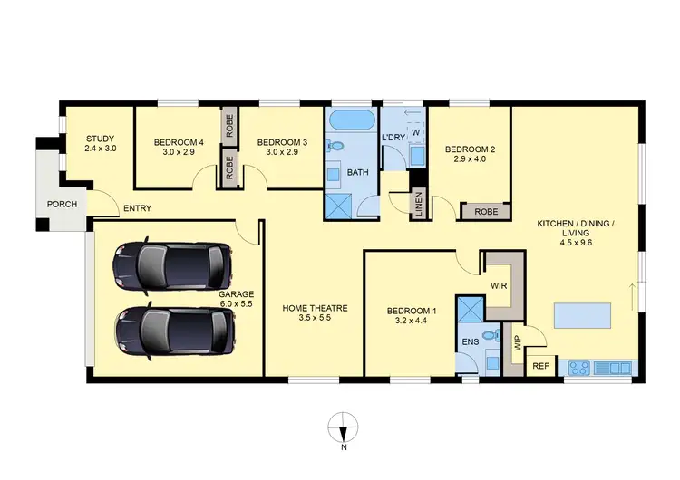 Floorplan of Homely house listing, 28 Vilana Drive, Sunbury VIC 3429