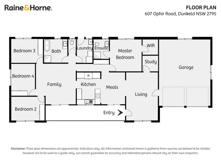 Floorplan of Homely rural property listing, 607 Ophir Road, Dunkeld NSW 2795