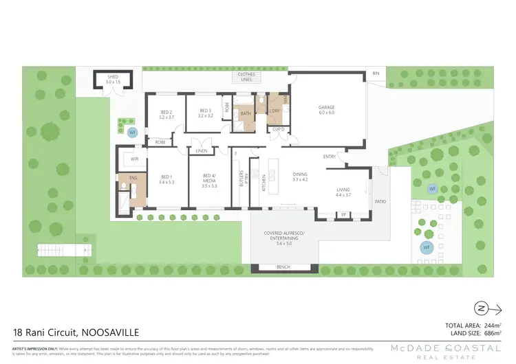 Floorplan of Homely house listing, 18 Rani Circuit, Noosaville QLD 4566