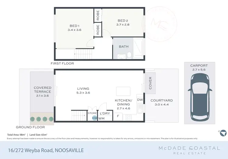 Floorplan of Homely unit listing, 16/272 Weyba Road, Noosaville QLD 4566