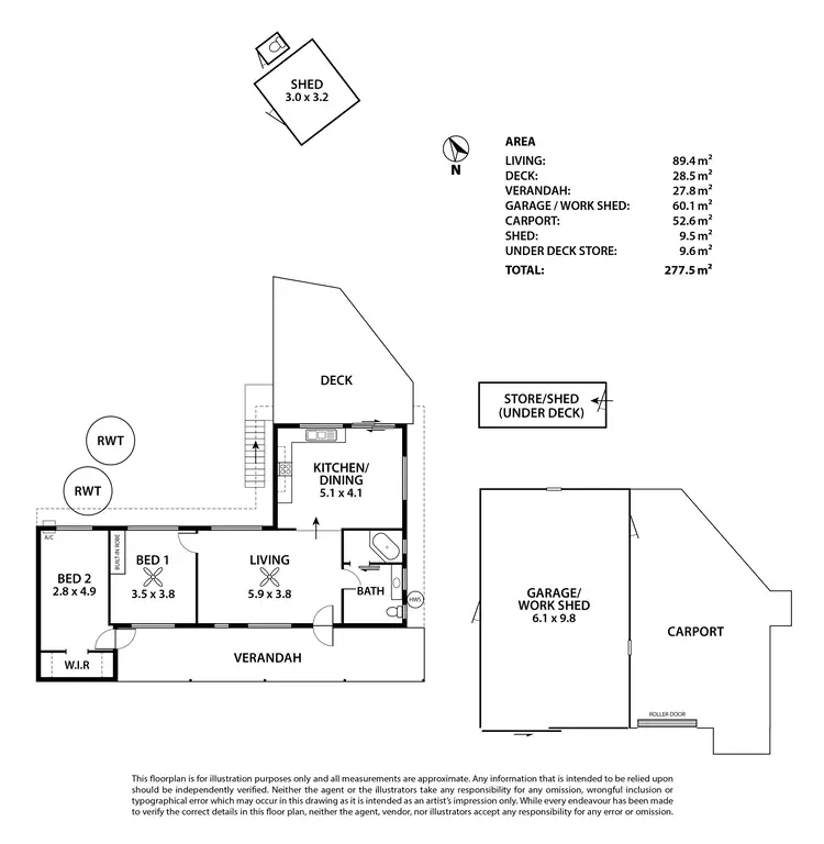 Floorplan of Homely house listing, 11 Khancoban Place, Younghusband SA 5238
