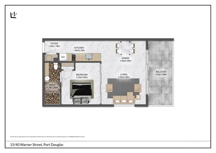 Floorplan of Homely apartment listing, 15/40-42 Warner Street, Port Douglas QLD 4877