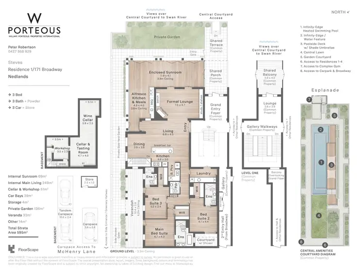 Floorplan of Homely apartment listing, 1/171 Broadway, Nedlands WA 6009