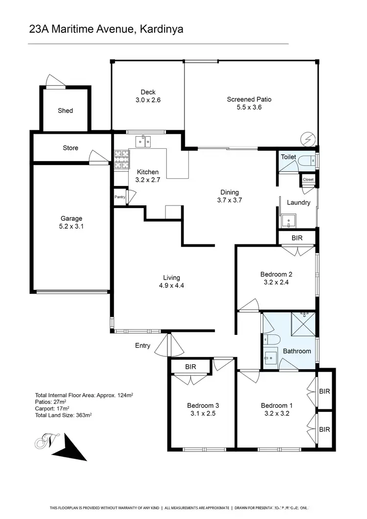 Floorplan of Homely house listing, 23A Maritime Avenue, Kardinya WA 6163
