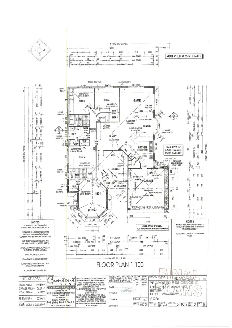 Floorplan of Homely house listing, 24 Pembury Way, Butler WA 6036