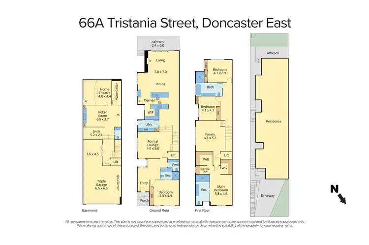 Floorplan of Homely house listing, 66A Tristania Street, Doncaster East VIC 3109