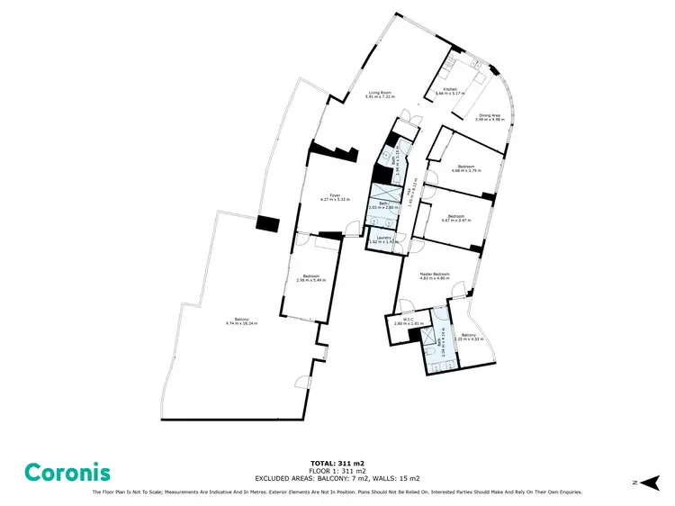 Floorplan of Homely apartment listing, 83/29-39 Woodroffe Avenue, Main Beach QLD 4217