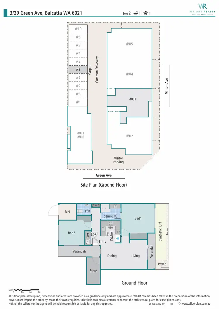 Floorplan of Homely apartment listing, 3/29 Green Avenue, Balcatta WA 6021