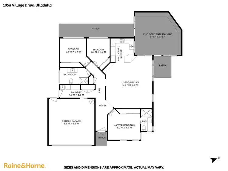 Floorplan of Homely house listing, 105A Village Drive, Ulladulla NSW 2539