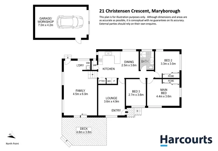 Floorplan of Homely house listing, 21 Christensen Crescent, Maryborough QLD 4650