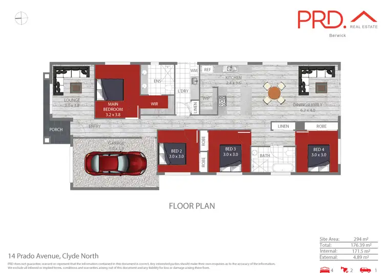 Floorplan of Homely house listing, 14 Prado Avenue, Clyde North VIC 3978