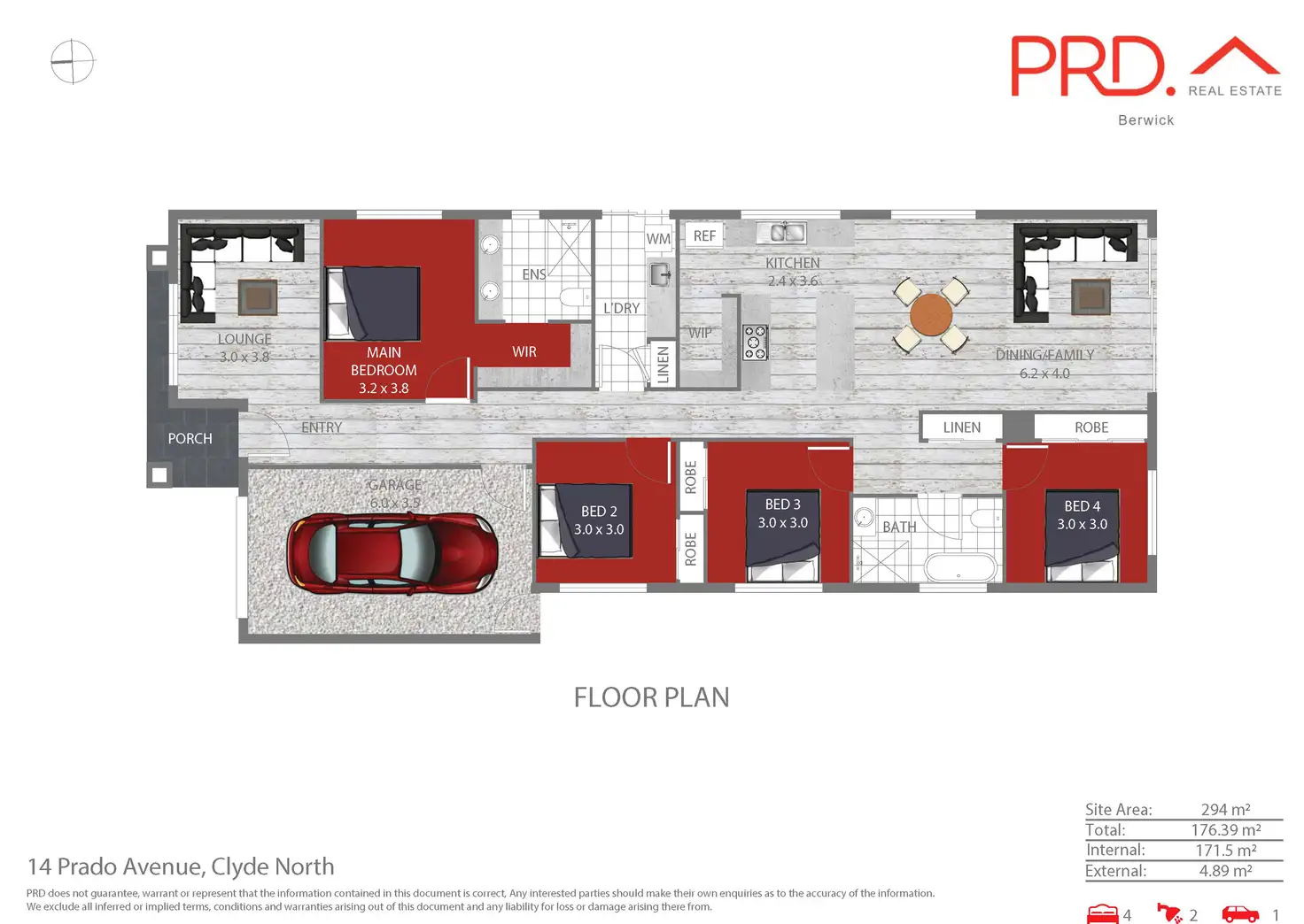 Floorplan of Homely house listing, 14 Prado Avenue, Clyde North VIC 3978