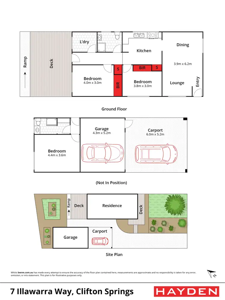 Floorplan of Homely house listing, 7 Illawarra Way, Clifton Springs VIC 3222