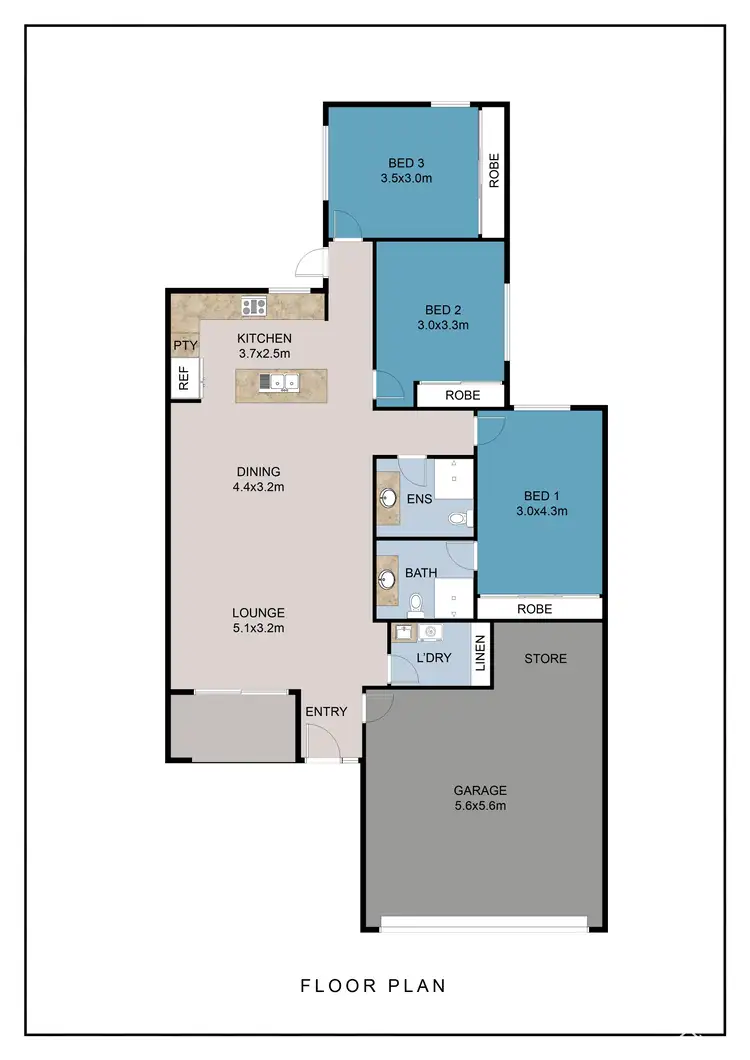 Floorplan of Homely house listing, 25C Moonlight Court, Huntingdale WA 6110