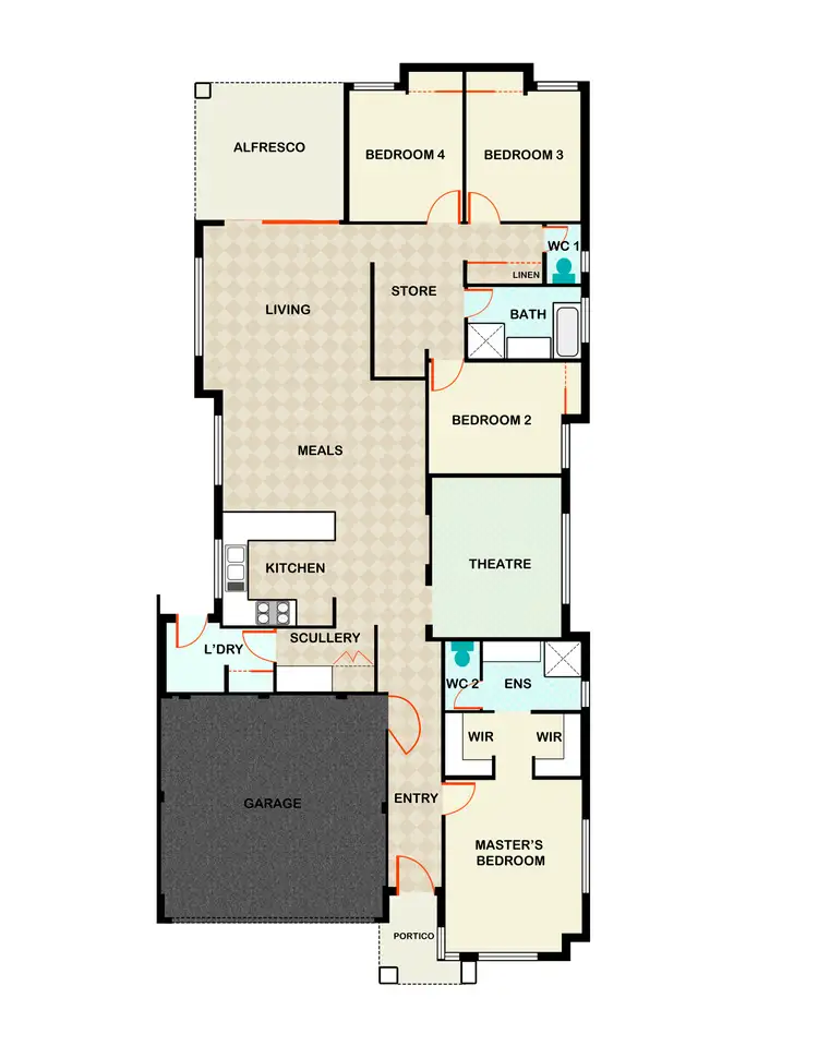 Floorplan of Homely house listing, 23 Claystone Loop, Piara Waters WA 6112