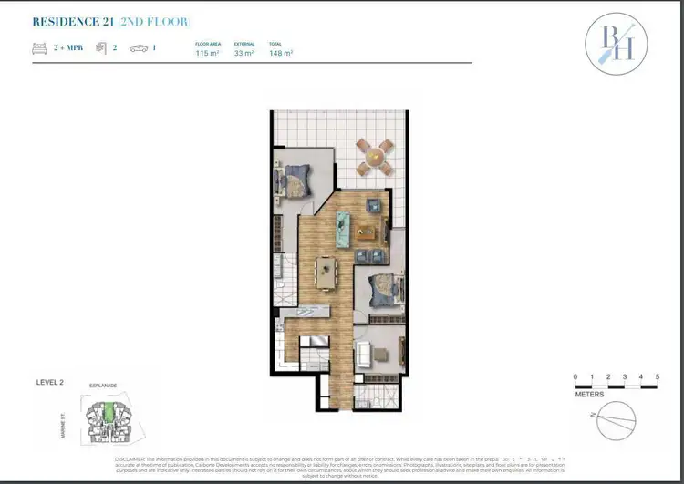 Floorplan of Homely apartment listing, 21/143 Esplanade, Redland Bay QLD 4165