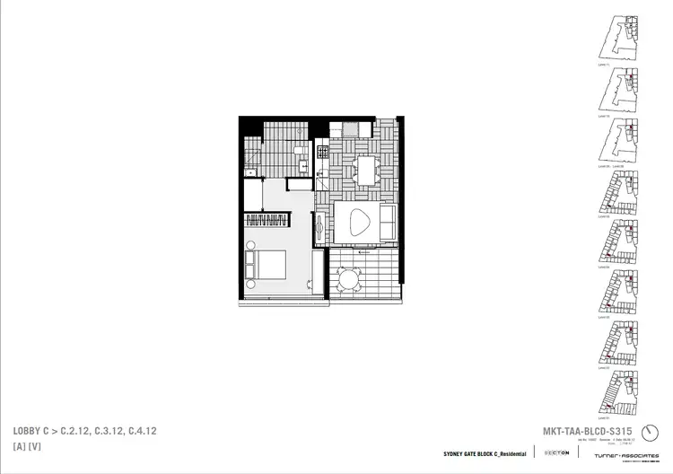 Floorplan of Homely apartment listing, 212/850 Bourke Street, Waterloo NSW 2017