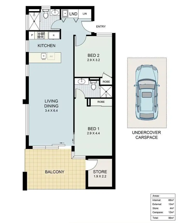 Floorplan of Homely apartment listing, 5/2 De Grey Street, Innaloo WA 6018