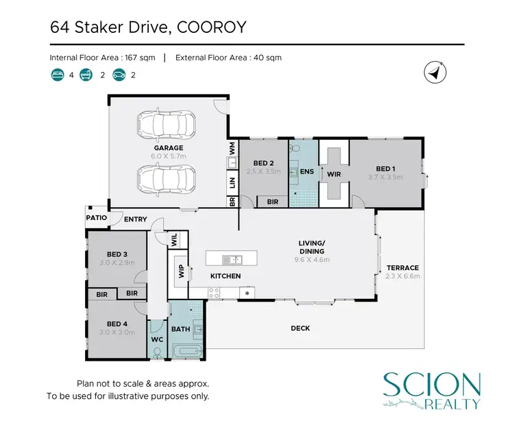 Floorplan of Homely house listing, 64 Straker Drive, Cooroy QLD 4563