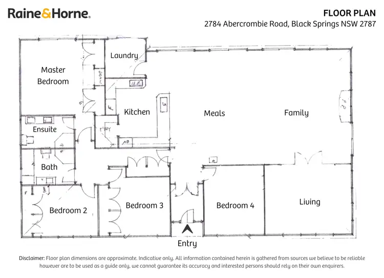 Floorplan of Homely rural property listing, 2784 Abercrombie Road, Black Springs NSW 2787