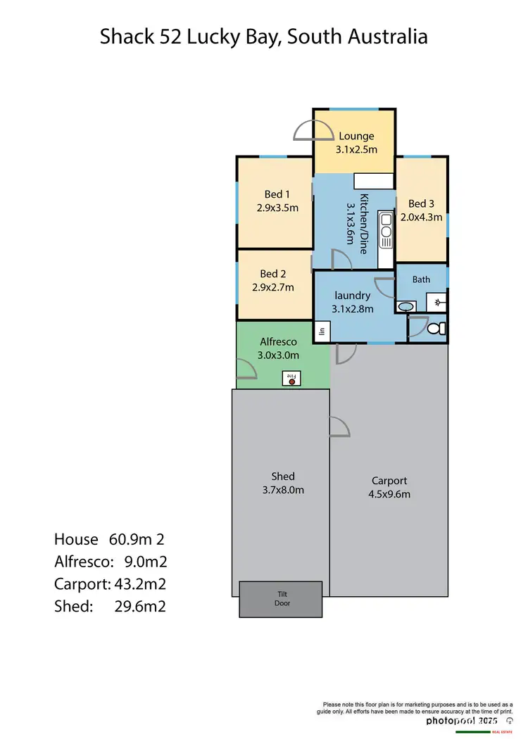 Floorplan of Homely house listing, 52 Lucky Bay Boulevard, Lucky Bay SA 5602