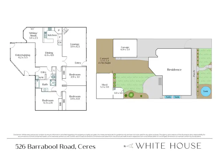 Floorplan of Homely house listing, 526 Barrabool Road, Ceres VIC 3221