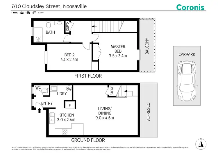 Floorplan of Homely unit listing, 7/10 Cloudsley Street, Noosaville QLD 4566