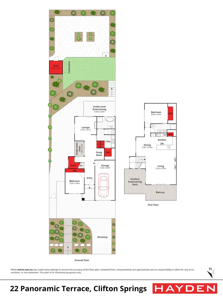 Floorplan of Homely townhouse listing, 22 Panoramic Terrace, Clifton Springs VIC 3222
