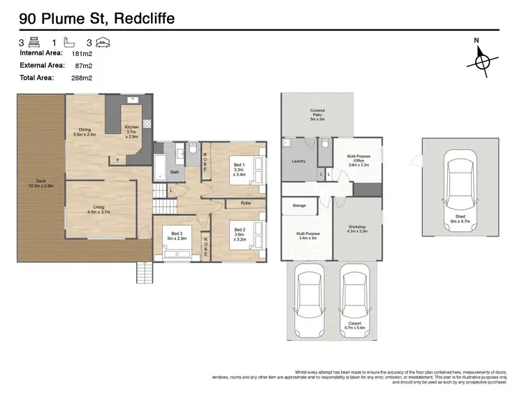 Floorplan of Homely house listing, 90 Plume Street, Redcliffe QLD 4020