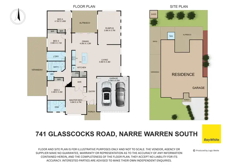 Floorplan of Homely house listing, 741 Glasscocks Road, Narre Warren South VIC 3805