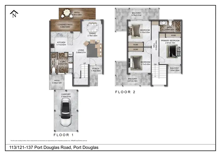 Floorplan of Homely apartment listing, 113/121-137 Port Douglas Road, Port Douglas QLD 4877