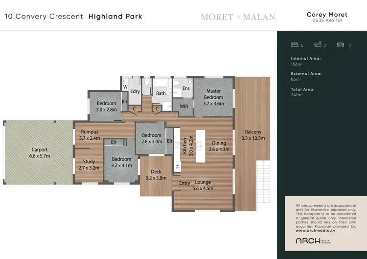 Floorplan of Homely house listing, 10 Convery Crescent, Highland Park QLD 4211