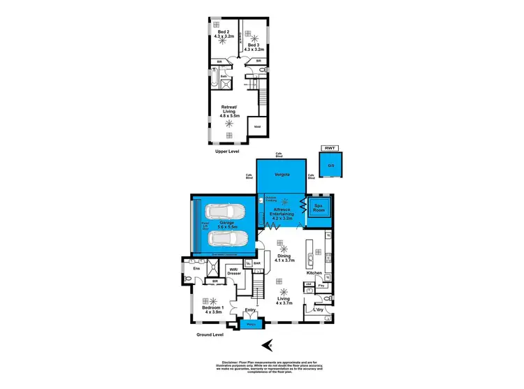 Floorplan of Homely townhouse listing, 2F Sixth Avenue, Glenelg East SA 5045