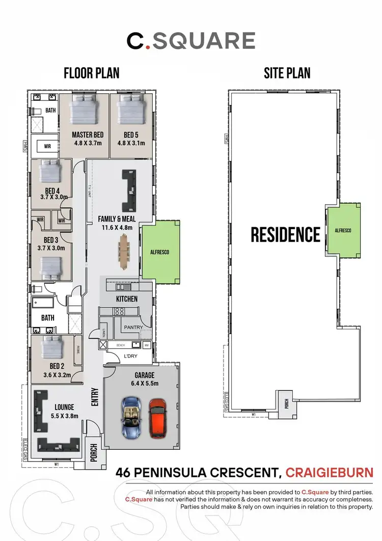 Floorplan of Homely house listing, 46 Peninsula Crescent, Craigieburn VIC 3064