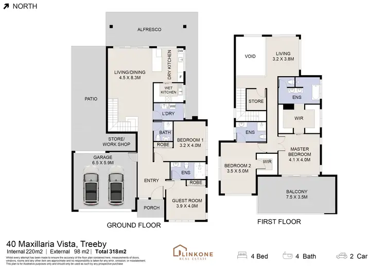 Floorplan of Homely house listing, 40 Maxillaria Vista, Treeby WA 6164