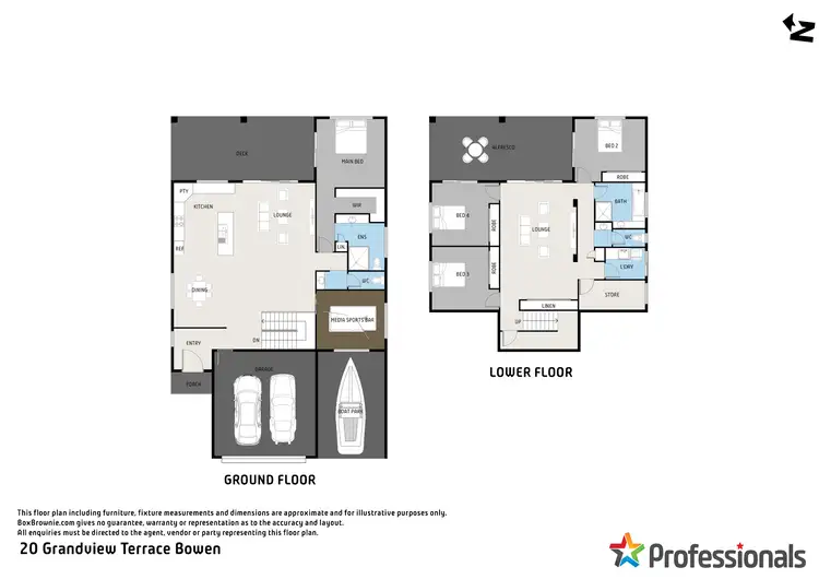 Floorplan of Homely house listing, 20 Grandview Terrace, Bowen QLD 4805