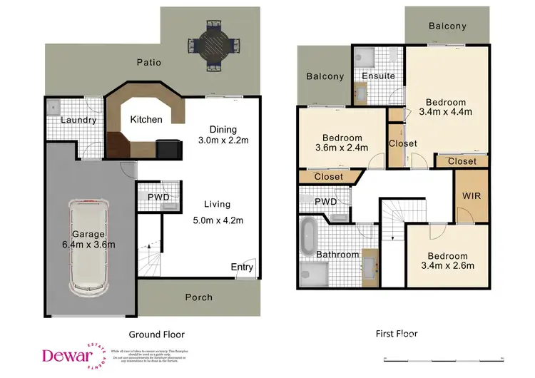 Floorplan of Homely townhouse listing, 5/57 Xanadu Drive, Bellmere QLD 4510