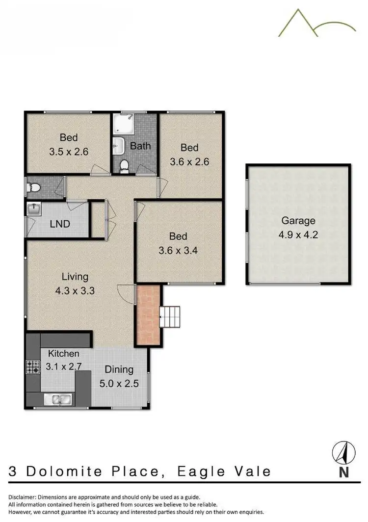 Floorplan of Homely house listing, 3 Dolomite Place, Eagle Vale NSW 2558