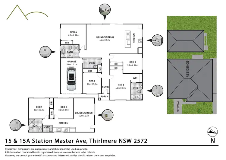 Floorplan of Homely house listing, 15 & 15A Station Master Avenue, Thirlmere NSW 2572