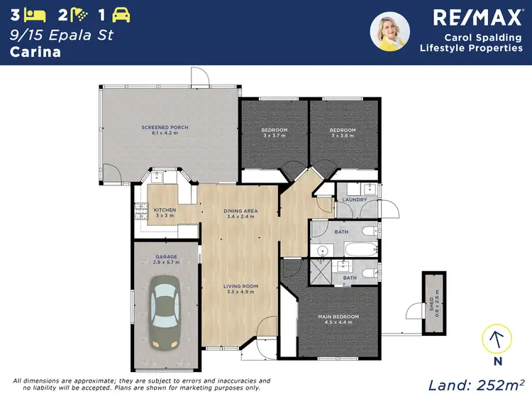 Floorplan of Homely unit listing, 9/15 Epala Street, Carina QLD 4152