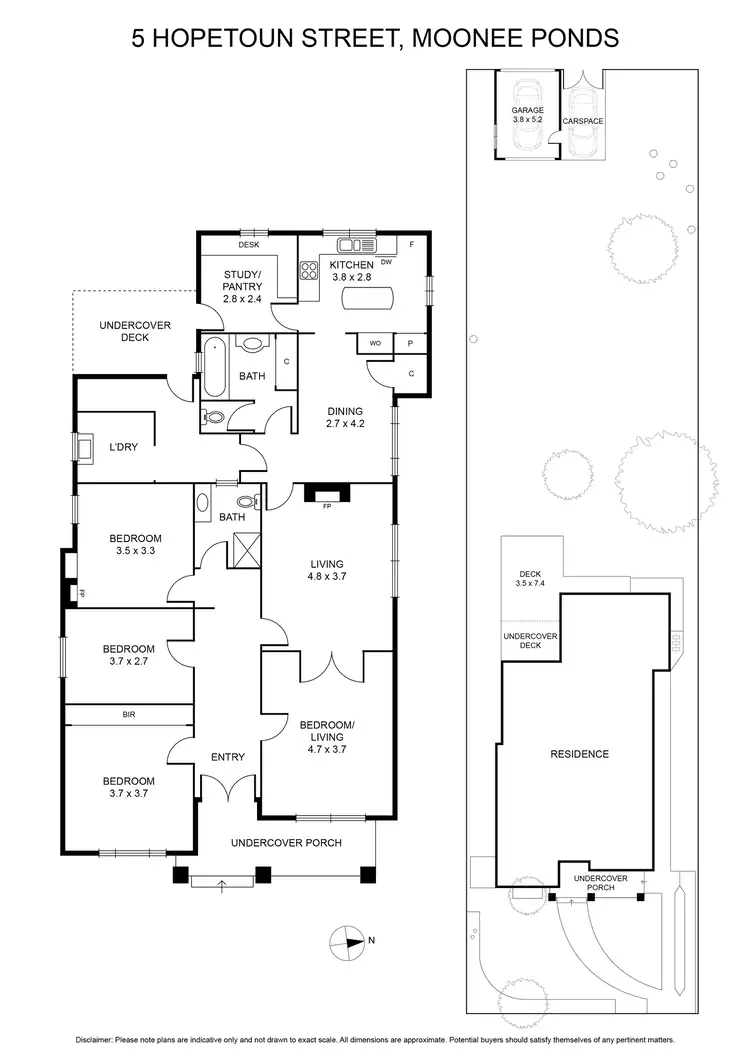 Floorplan of Homely house listing, 5 Hopetoun Street, Moonee Ponds VIC 3039