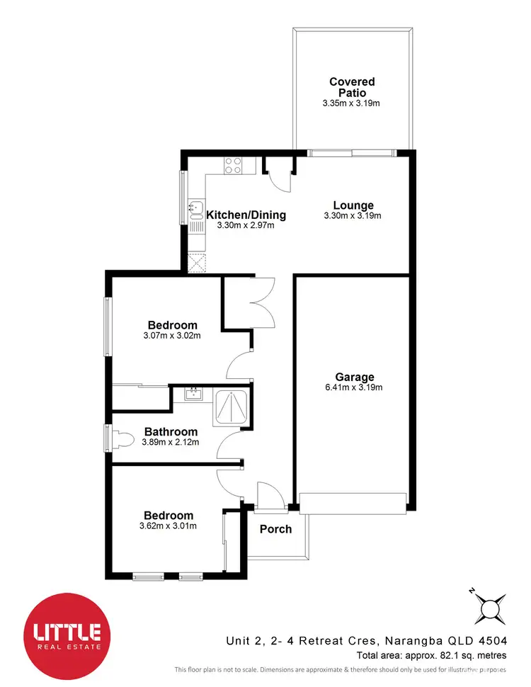 Floorplan of Homely unit listing, 2/2-4 Retreat Crescent, Narangba QLD 4504