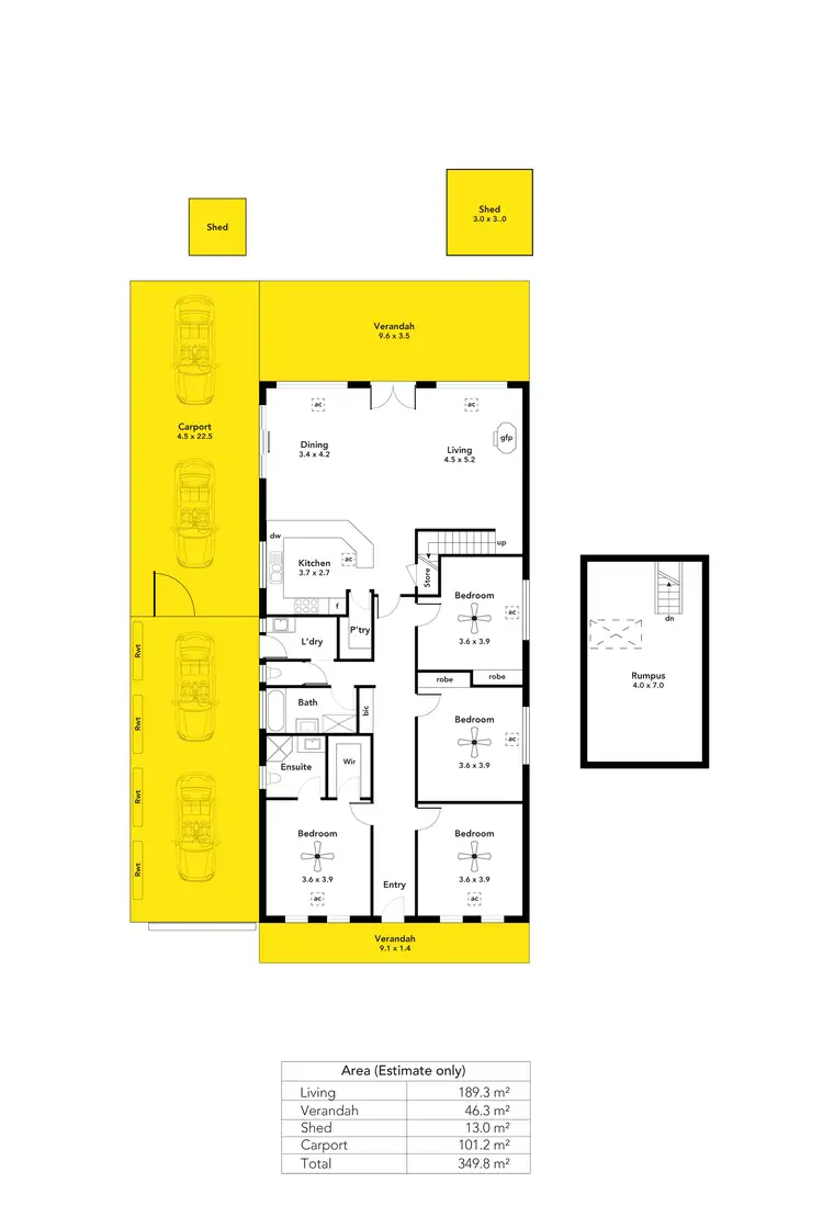 Floorplan of Homely house listing, 8 Lomond Avenue, Kensington Park SA 5068