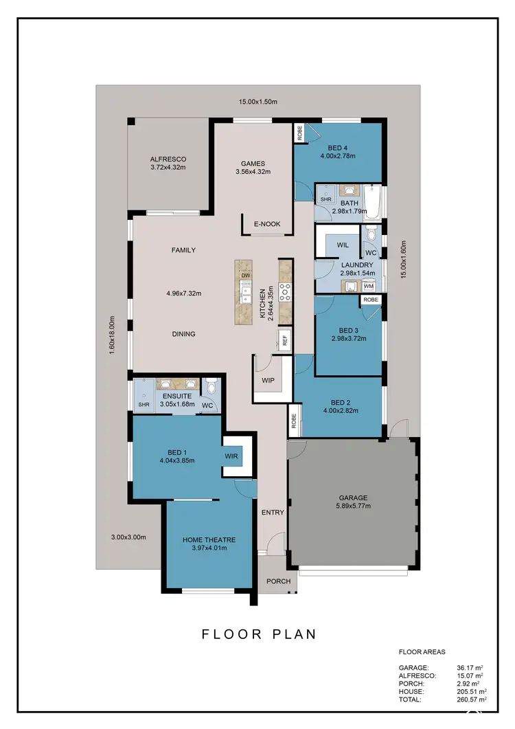 Floorplan of Homely house listing, 15 Camembert Street, Byford WA 6122