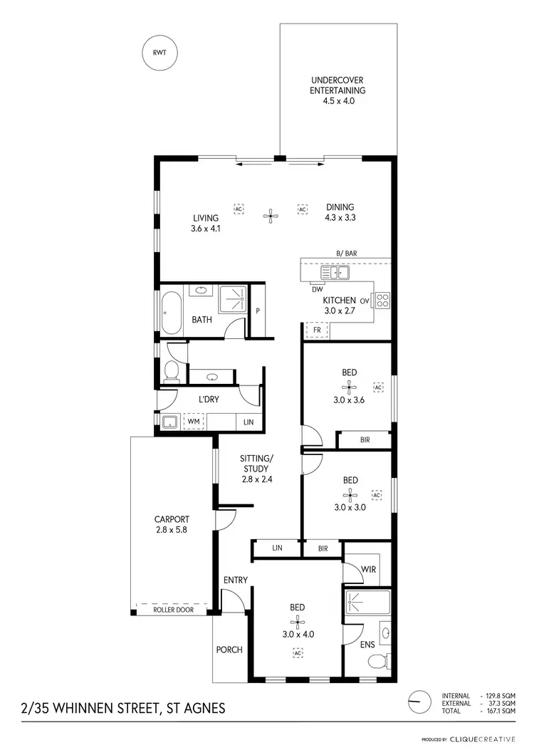Floorplan of Homely house listing, 2/35 Whinnen Street, St Agnes SA 5097