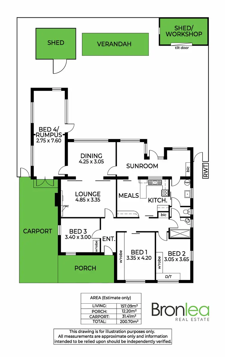 Floorplan of Homely house listing, 12 Michel Avenue, Plympton SA 5038
