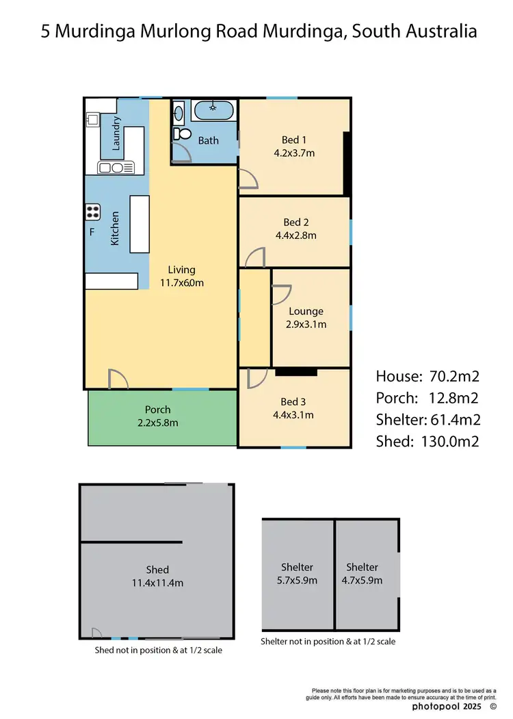 Floorplan of Homely house listing, 5 Murdinga-Murlong Road, Murdinga SA 5607