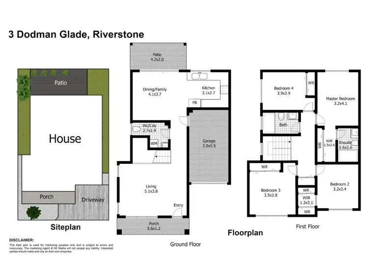 Floorplan of Homely house listing, 3 Dodman Glade, Riverstone NSW 2765