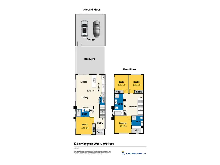 Floorplan of Homely house listing, 12 Lamington Walk, Wollert VIC 3750