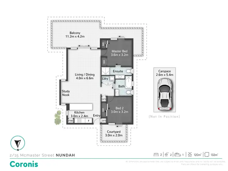 Floorplan of Homely unit listing, 2/15 McMaster Street, Nundah QLD 4012